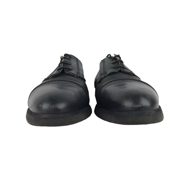 Cable & Co. Mens‎ Black Leather Round Toe Lace Up Derby Dress Shoes Size 9 - Picture 3 of 9